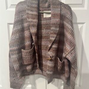 Lucky Brand Brown Knit Cardigan